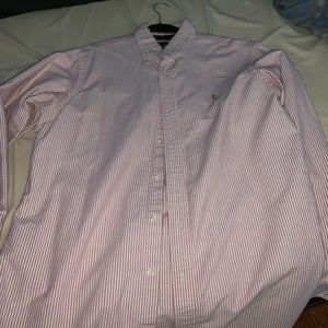 Striped polo dress up